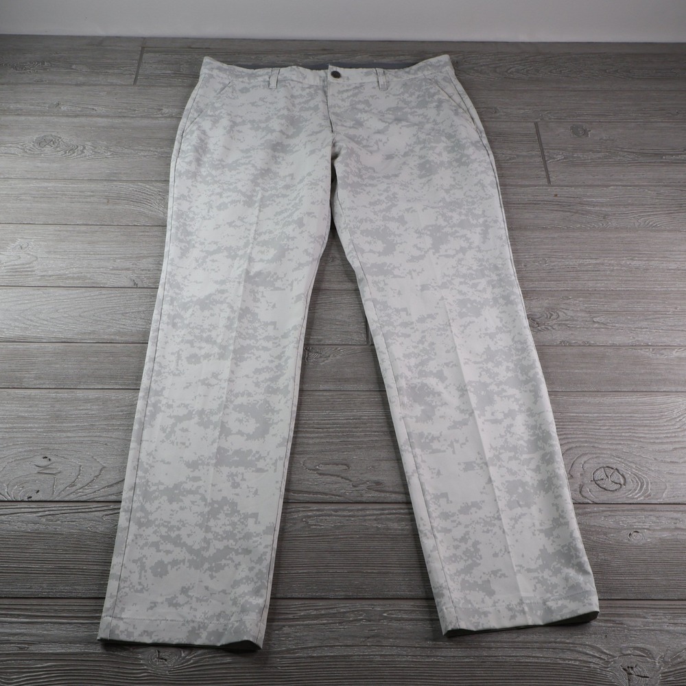 Adidas Ultimate365 Digital Camo Pants Men's 34x32 Grey White Golf